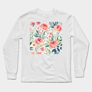 a watercolor flower Long Sleeve T-Shirt